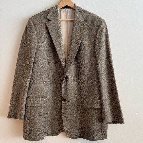 Hugo Boss for Saks Fifth Avenue Bertolucci cashmere wool sports coat blazer 44R - Picture 1 of 12